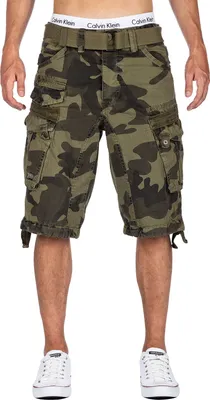 Produktbild von Geographical Norway PERICOLO Kurze Hose Farbe: Camo Khaki Größe: S
