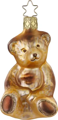 Produktbild von INGE-GLAS® Weihnachts-Hänger Teddy  ca. 8,5 cm | IG-10015S021