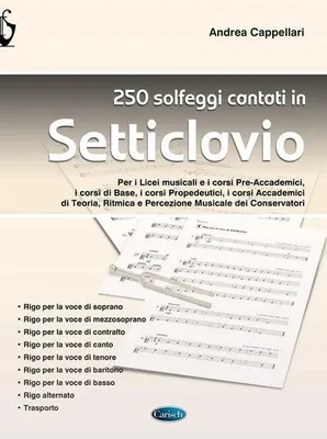 Produktbild von 250 solfeggi cantati in setticlavio