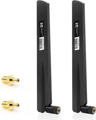 Image de Antenne 5G LTE, antenne amplificatrice de signal 4G LTE, amplificateur de signal 18 dBi, connecteur SMA/TS9, antenne Wi-Fi omnidirectionnelle 600–6000 MHz pour routeurs 3G/4G/5G/GSM/GPRS, passerelle IoT, maison connectée, noir