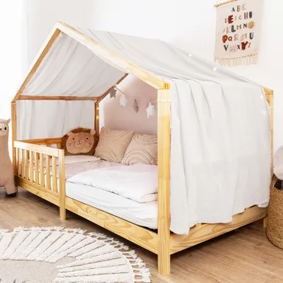 Immagine prodotto di Cielo per letto casetta 135x320 cm Bianco senza applicazione dorata - 1 telo