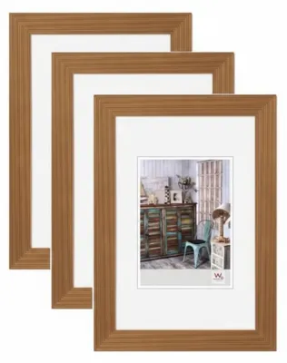 Productafbeelding van Walther Design fotolijsten, eikenhout, 13x18 cm, set van 3. Grado houten fotolijst, model HI318E3