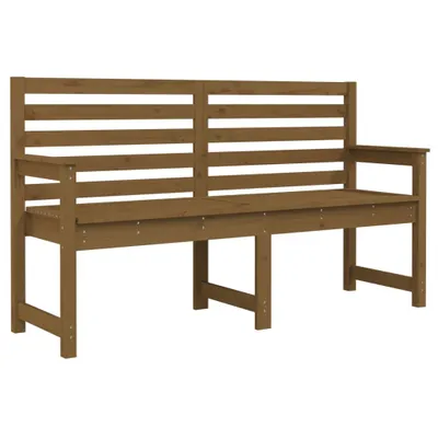 Produktbild von vidaXL Gartenbank Honigbraun 159,5x48x91,5 cm Massivholz Kiefer