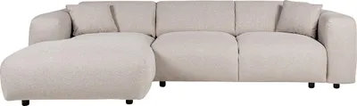 Produktbild von Großes Ecksofa mit beigem Melange-Stoff - POGNI von Maison Céphy