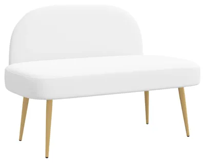 Immagine prodotto di Panchina imbottita con schienale Bianco 110 x 60 x 76 cm