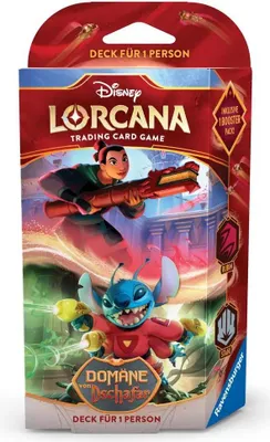 Obrázek produktu pro Disney Lorcana - Jafarova doména - Starter Ruby & Steel (německy)