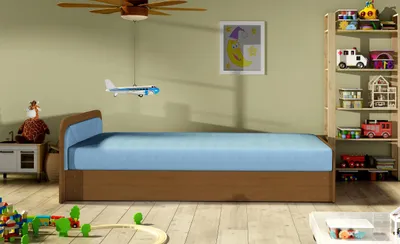 Immagine prodotto di Letto moderno per bambini, tessuti per il letto, letto in legno, divano letto, arredamento per la cameretta