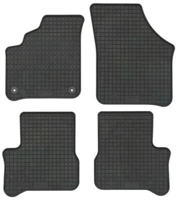 Produktbild von für Skoda Citigo-e i.V. ab 05/2019 Passform Fußmatte PETEX Gummimatten 4-teilig schwarz Allwettermatten Gummifußmatten