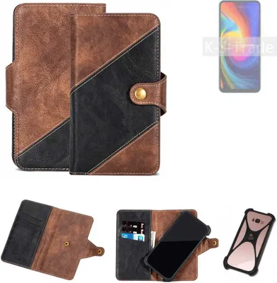Produktbild von K-S-Trade Handyhülle Schutzhülle Bookstyle Case kompatibel mit UMIDIGI F3 Klapphülle Cover Hülle Schutztasche 1x