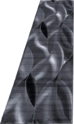 Produktbild von Kurzflor Teppich PLUS Schwarz 80 x 300 cm