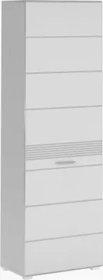Produktbild von Meublorama XX-X18A9611, Weiß, Mitteldichte Faserplatte (MDF), 2 Regale, 370 mm, 1900 mm, 550 mm