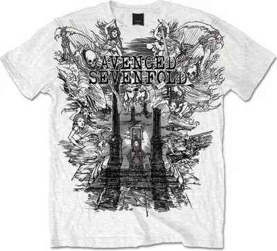 Produktbild von Avenged Sevenfold Land of Cain White 2XL T-Shirt