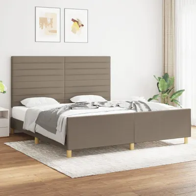 Immagine prodotto di Maison Exclusive - Letto senza materasso Taupe 180x200 cm Tessuto