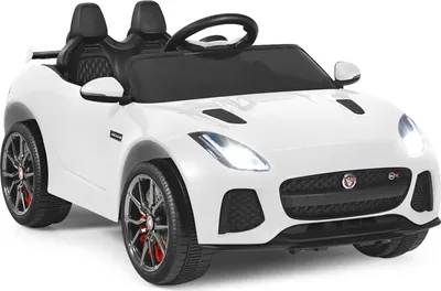 Produktbild von GOPLUS Jaguar Elektrofahrzeug mit Musik, Elektrisches Kinderauto mit Vor- und Rückwärtsschalter, 12V Akku/Elektrisches Auto, Spielfahrzeug für Kinder