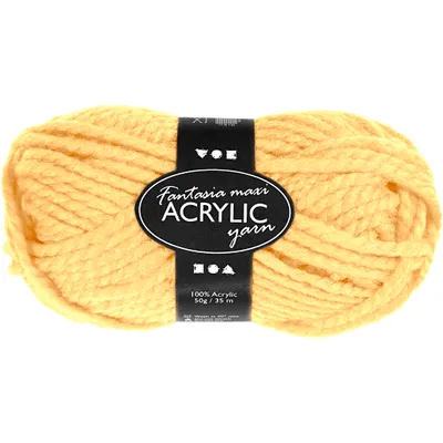 Produktbild von Creativ Company 421878, Handwerk, Gelb, Acryl, 35 m, 50 g, Maschinenwäsche