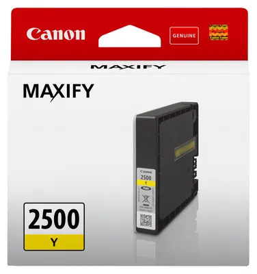 Image de Canon PGI-2500 Y - 9.6 ml - Jaune - Original - Récipient d'encre - pour MAXIFY iB4050, iB4150, MB5050, MB5150, MB5155, MB5350, MB5450, MB5455