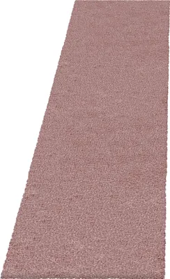 Produktbild von Teppich Läufer Wohnzimmer Rosa 80x250 Unicolor - Einfarbig aus Polyester