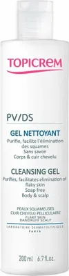 Image de Topicrem gel Topicrem soin du corps Pv ds gel nettoyant corps cuir chevelu très sec peau rugueuse 200ml