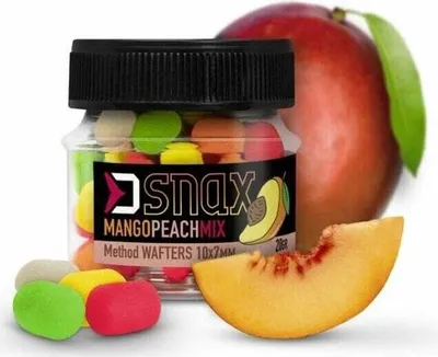 Produktbild von Delphin Mix D Snax Waft 10 x 7 mm 20 g Mango-Pfirsich Dumbells