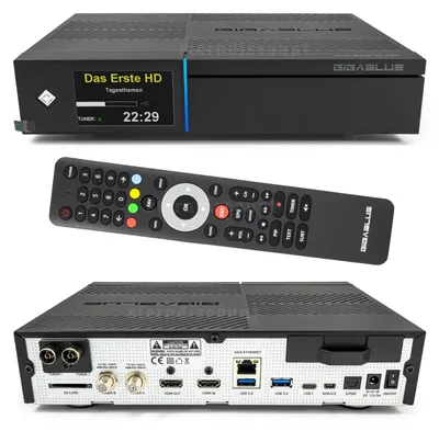 Produktbild von GigaBlue UHD Quad 4K Pro - E2 TWIN SAT FBC 2xDVB-S2 Receiver (PVR+WiFi+1GB-LAN+H