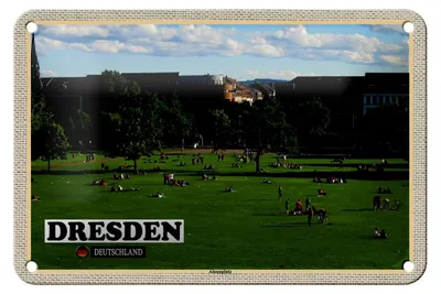 Produktbild von Blechschild Städte Dresden Deutschland Alaunplatz 18x12cm Dekoration