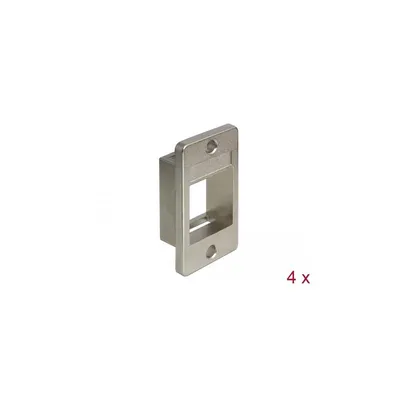 Imagen del producto de Soporte Keystone de Delock para gabinetes – Fijación para módulos (paquete de 4)