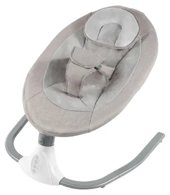Produktbild von Elektrische Babywippe - Babyschaukel mit Fernbedienung - 0–18 Monate - 4 Schaukelwinkel - Timer & Bluetooth Musik - Sonnendach & Moskitonetz - Bis 18 kg - Grau