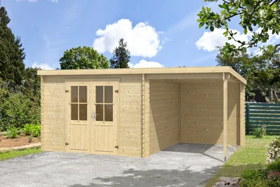 Produktbild von Gartenhaus Tampa 501 x 319 cm natur