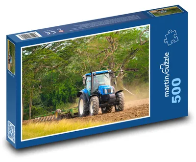 Obrázek produktu pro Puzzle 500 Traktor orá pole - martinpuzzle