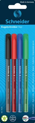 Image de SCHNEIDER VIZZ stylo à bille, M, 4 pcs, blister