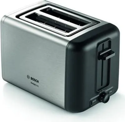 Produktbild von Bosch TAT5P420 Toaster 2 Scheibe(n) 970 W Schwarz, Edelstahl