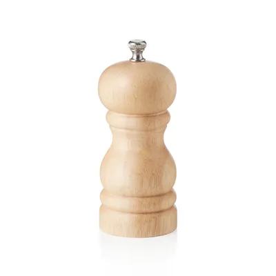 Obrázok produktu pre Mlynček na soľ prírodný lakovaný, 11 cm, drevo, Classic Mill