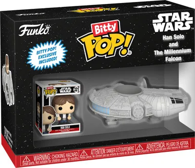 Produktbild von Star Wars - Han Solo and The Millenium Falcon Bitty Pop! Rides Funko