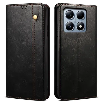 Obrázek produktu pro Pouzdro pro Xiaomi 14T Pro kožené flip pouzdro peněženka s funkcí stojánku černé