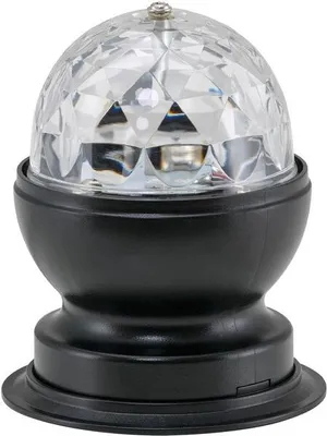 Image de Lampe de table LED BRILONER LEUCHTEN DISCO LIGHT, 3 W, IP20, noir, plastique, Ø 8,8 cm