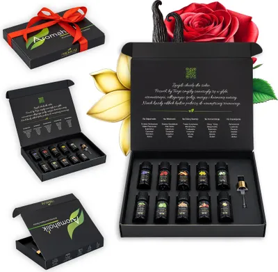 Produktbild von Set mit biologischen ätherischen Ölen, Liebesdüften, Aphrodisiaka
