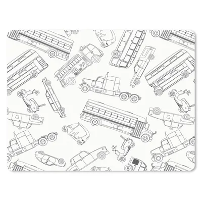 Produktbild von MuchoWow® Mauspad Mousepad Muster - Auto - Lkw 40x30 cm - Mousepads - Maus Mat - Pad - Mausunterlage - Anti Rutsch