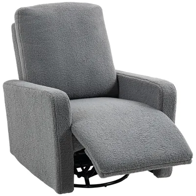 Produktbild von HOMCOM Relaxsessel, Fernsehsessel mit Liegefunktion, Wippfunktion, Fleece-Optik