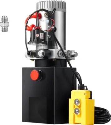 Immagine prodotto di Pompa idraulica 12 V - Unità idraulica da 1600 W - Pompa manuale a semplice effetto - Serbatoio da 1 gal - Per ascensori, carrelli elevatori e molto altro.