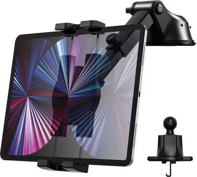 Obrázek produktu pro Držák na tablet do auta, 3 v 1, pro palubní desku, čelní sklo nebo ventilační mřížku