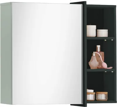 Immagine prodotto di Specchio da bagno 80 cm mobile da bagno MESSINA canna verde