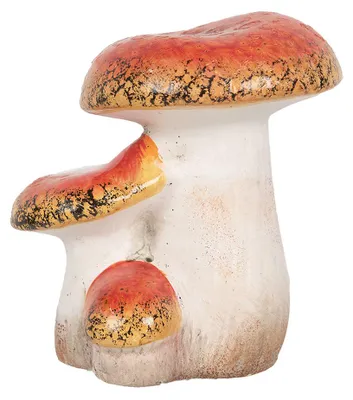Obrázok produktu pre Clayre & Eef dekorácia Huby 10x9x12 cm Červená biela keramika