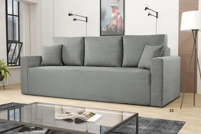 Produktbild von Sofa ZOOM mit Schlaffunktion und Bettkasten, DL-Automat, 3-Sitzer - Grau