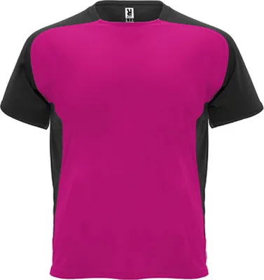 Produktbild von Roly CA6399 | Herren Bugatti T-Shirt - Farbe: Fuchsia 40/Black 02 - Größe: M