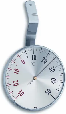 Zdjęcie produktu dla termometr okienny okrągły 7cm metalowy 14.5003