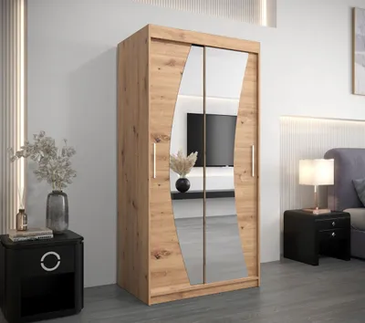 Obrázek produktu pro Skříň s posuvnými dveřmi BETA - 100 cm, dub artisan