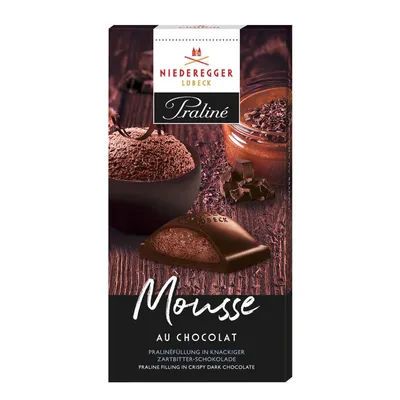 Obrázok produktu pre Niederegger čokoládová tyčinka Mousse au Chocolat s chrumkavou škrupinkou 100g
