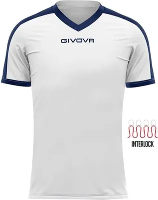 Produktbild von Sport-T-Shirt Givova Revolution Weiß-Blau Weiß 2xl - 3XL