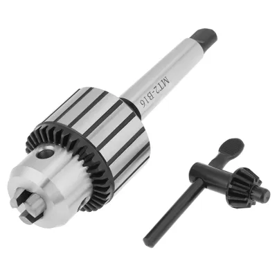 Produktbild von 1-13mm Kapazität Hartmetall Stahl MT2-B16 Arbor Key Typ Bohrfutter Mini Drehmaschine Werkzeug