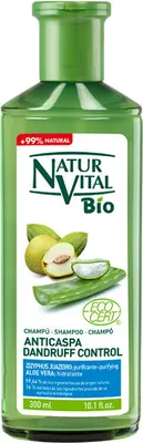 Produktbild von NaturVital Bio Anti-Schuppen Shampoo - Verhindert und beseitigt Schuppen und Juckreiz denatürlich -- 300 ml